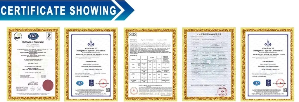 certificate for ceramic saddles