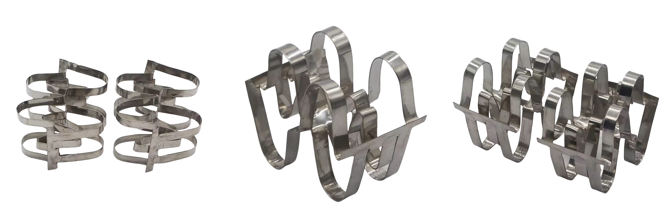 Image of a Metal Super Raschig Ring, a cylindrical piece with a larger diameter than height, used in chemical and petrochemical industries for distillation and absorption processes. The ring has a perforated surface and sturdy metallic construction, showcasing its efficiency in providing a high surface area for mass transfer operations