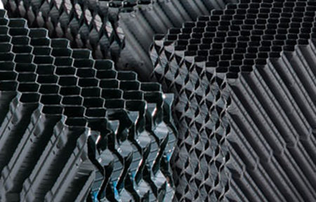 cross-fluted-collage-450x288-1.jpg High-Efficiency Offset-Fluted Film Fill Superior Cooling Tower Performance
