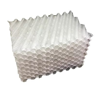 fluted-fill04.jpg CF1900 Salib Bergalur Filem Mengisi, PVC Blok Cross-Bergalur Mengisi untuk Menara Pendingin Pengisi