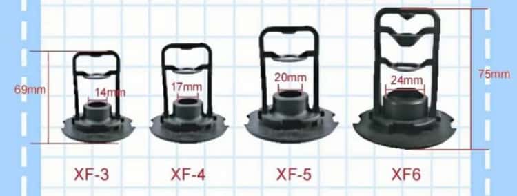 XF Crossflow Cooling Tower Nozzles Size detail